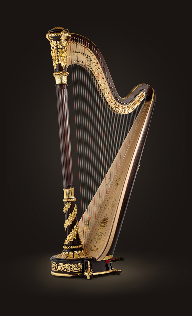 Bild der Harfe Lyon & Healy Prinz William Gold